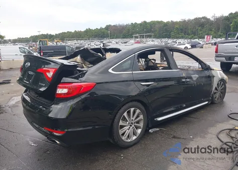 2017 Hyundai Sonata Sport из США, поврежденный, VIN 5NPE34AF3HH506914